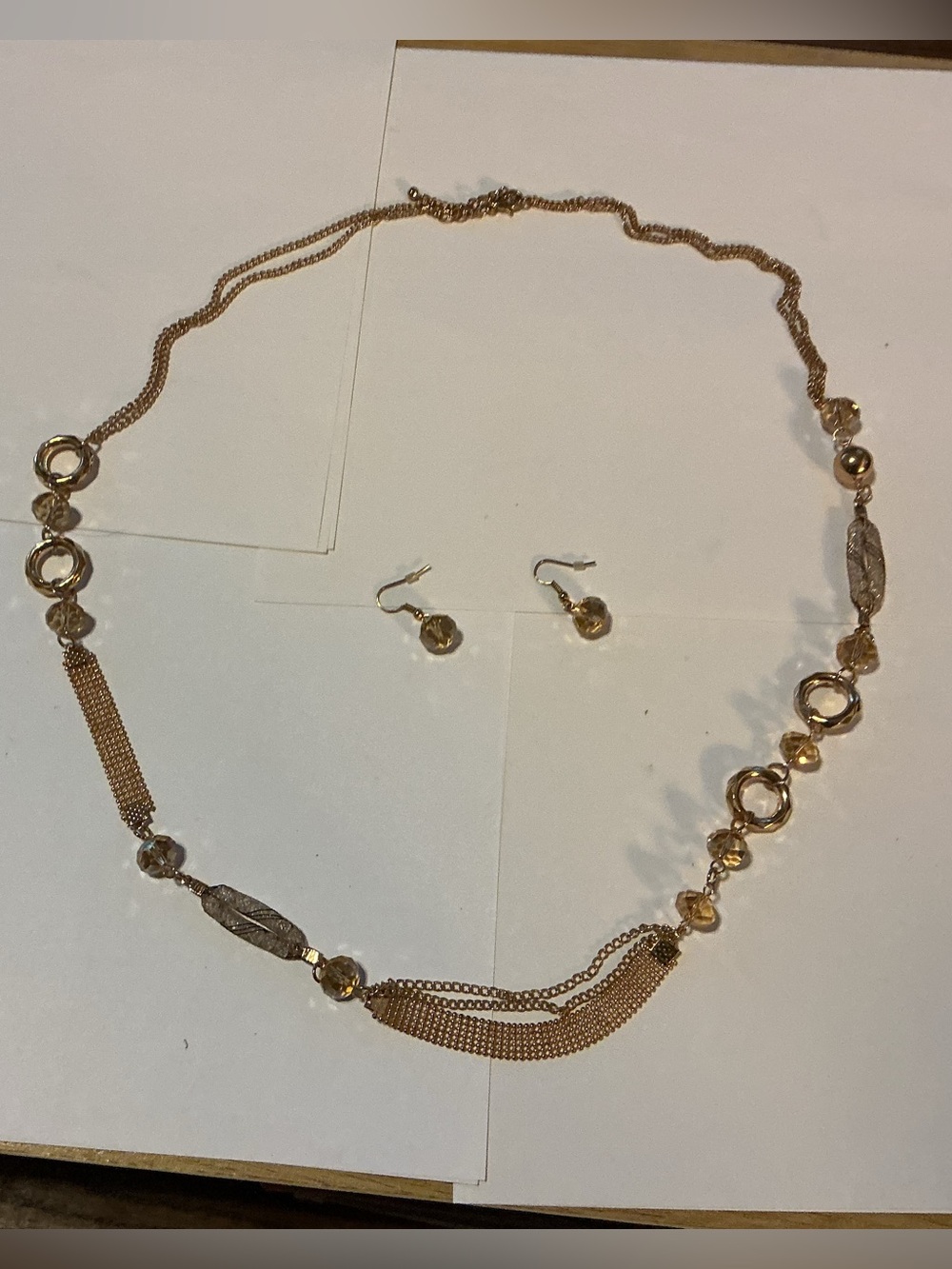 Long Gold-toned Necklace in a classic Boho Design